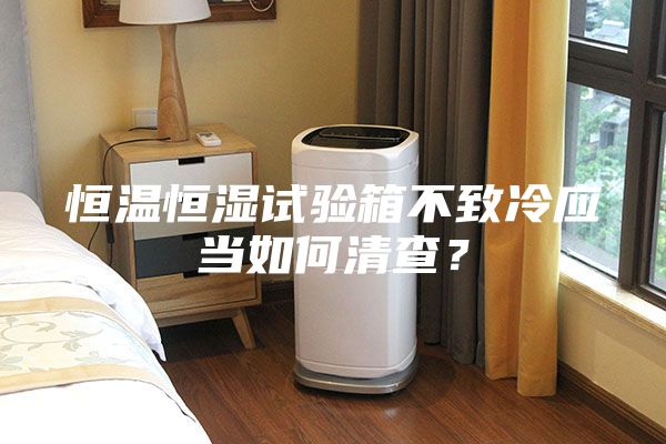 恒溫恒濕試驗箱不致冷應當如何清查？