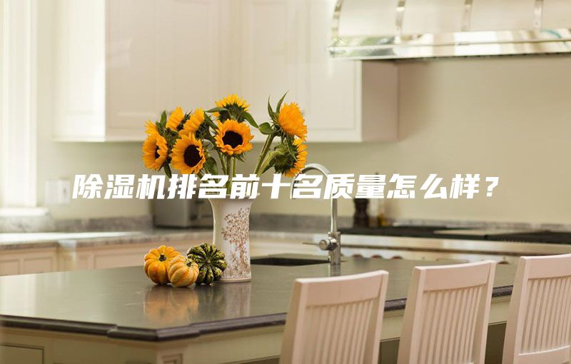 除濕機排名前十名質量怎么樣？