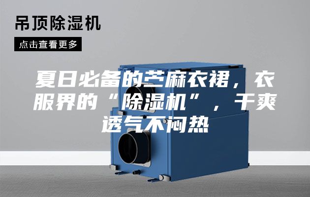 夏日必備的苧麻衣裙，衣服界的“除濕機”，干爽透氣不悶熱