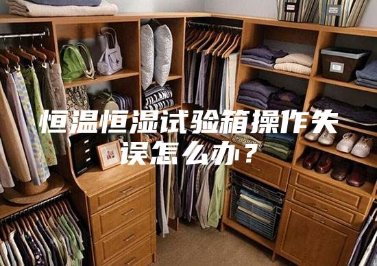 恒溫恒濕試驗箱操作失誤怎么辦?