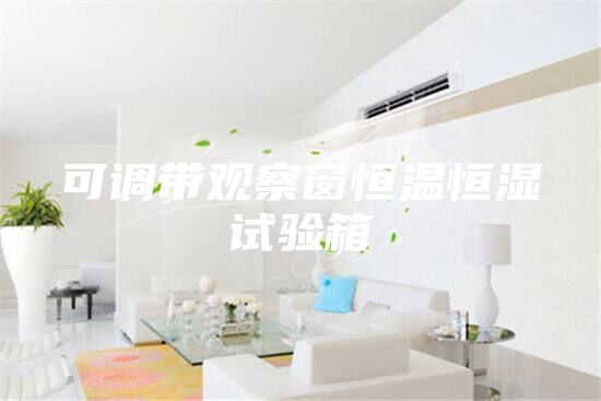 可調帶觀察窗恒溫恒濕試驗箱