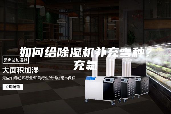 如何給除濕機補充雪種？充氟