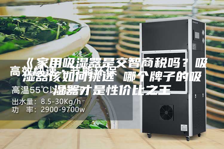 《家用吸濕器是交智商稅嗎？吸濕器該如何挑選 哪個牌子的吸濕器才是性價比之王