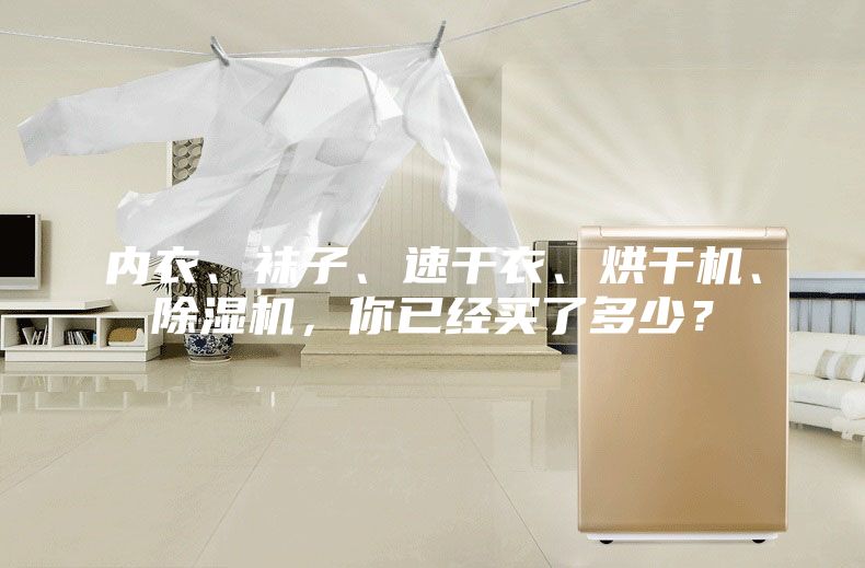 內(nèi)衣、襪子、速干衣、烘干機、除濕機，你已經(jīng)買了多少？