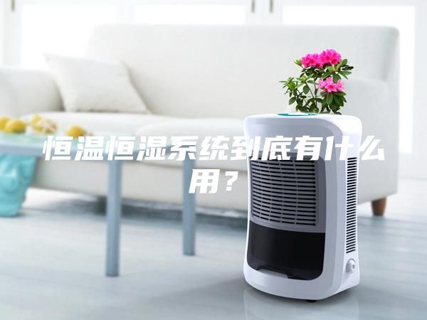 恒溫恒濕系統到底有什么用？