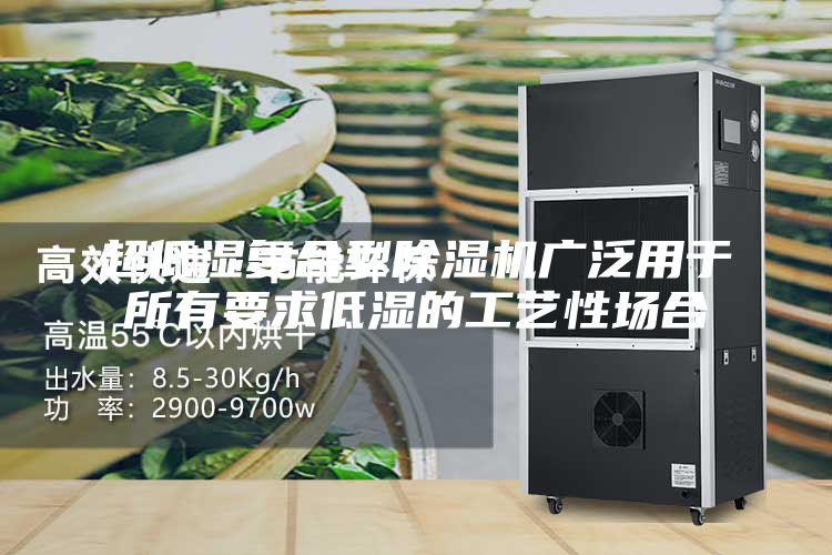 超低濕復合型除濕機廣泛用于所有要求低濕的工藝性場合