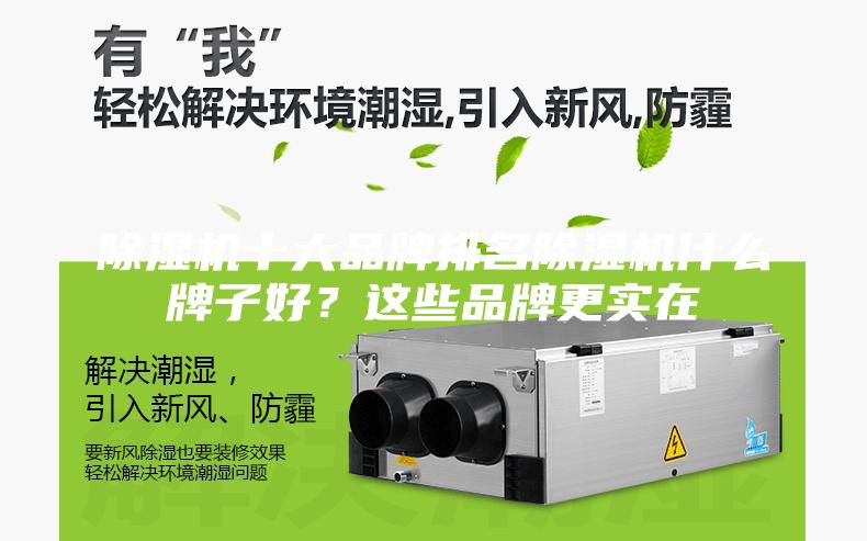 除濕機十大品牌排名除濕機什么牌子好？這些品牌更實在