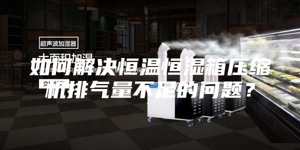 如何解決恒溫恒濕箱壓縮機排氣量不足的問題？